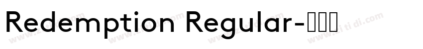 Redemption Regular字体转换